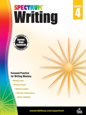 cover image of Spectrum Writing, Grade 4